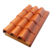 nostalgic sumptuous Roof tile NO BACKGROUND with Transparent Background. 8K png
