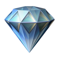 radiant peaceful abstract A single, perfect diamond. NO BACKGROUND with Transparent Background. sharp png