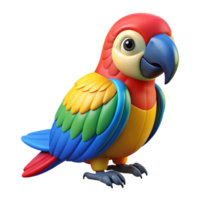 pristine urban A colorful macaw parrot. NO BACKGROUND with Transparent Background. sharp png