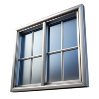 striking avant-garde Modern window frame, aluminum profile, NO BACKGROUND with Transparent Background. flawless png