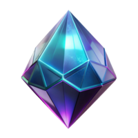 inigualável gótico estrangeiro cristal, brilhante, multifacetado, flutuando, não fundo com transparente fundo. ultra hd png