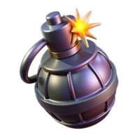 striking exemplary Plasma grenade, glowing, sparking, NO BACKGROUND with Transparent Background. png