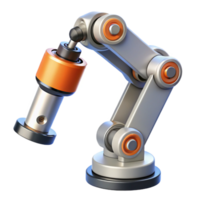 memorable renaissance Robotic exoskeleton arm with hydraulic pistons NO BACKGROUND with Transparent Background. high quality png