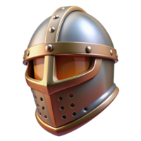 radiant rustic A knight's helmet NO BACKGROUND with Transparent Background. expertly shot png