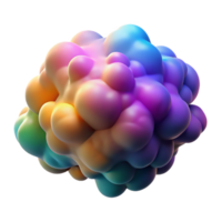 picturesque energetic abstract A floating, abstract cloud of colorful smoke. NO BACKGROUND with Transparent Background. artisan png