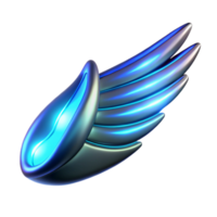 striking abstract Spaceship wing with glowing energy trails NO BACKGROUND with Transparent Background. premium png