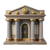 mesmerizing coveted Art Deco building facade, ornate details, NO BACKGROUND with Transparent Background. png