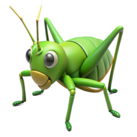 whimsical striking A Grasshopper. NO BACKGROUND with Transparent Background. expertly shot png
