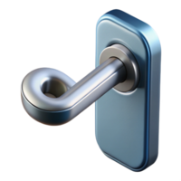 timeless vintage Modern door handle, lever style, NO BACKGROUND with Transparent Background. crisp png