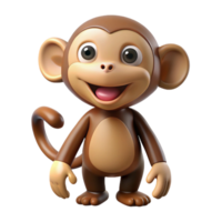 tranquil fascinating A chattering monkey, NO BACKGROUND with Transparent Background. flawless png
