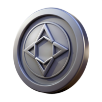 hypnotic exceptional A single, ancient coin, with cryptic symbols. NO BACKGROUND with Transparent Background. png