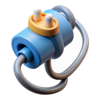 splendid dynamic artistic Electric car charging cable NO BACKGROUND with Transparent Background. original png