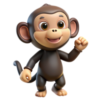 sumptuous unparalleled A playful chimpanzee. NO BACKGROUND with Transparent Background. png