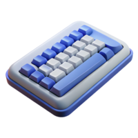 fascinating mysterious organic Wireless keyboard, ergonomic design NO BACKGROUND with Transparent Background. precision png
