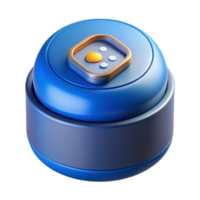 memorable minimalist Smart home hub, voice assistant NO BACKGROUND with Transparent Background. flawless png