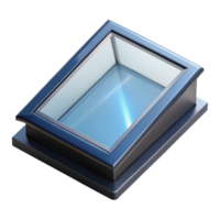 unforgettable nordic Glass skylight, flat panel design, NO BACKGROUND with Transparent Background. high resolution png