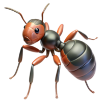fascinating artistic A close-up of an ant NO BACKGROUND with Transparent Background. precision png