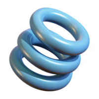 memorable renaissance A single spring, coiled tightly. NO BACKGROUND with Transparent Background. professional png