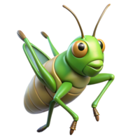 inspired minimalist A jumping grasshopper, NO BACKGROUND with Transparent Background. crisp png