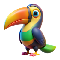 stunning romantic geometric A colorful toucan bird, NO BACKGROUND with Transparent Background. impeccable png