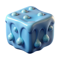 radiant bold geometric A single, melting ice cube with trapped air bubbles. NO BACKGROUND with Transparent Background. exclusive png