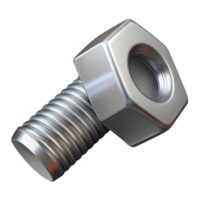 impressive harmonious vintage A single bolt, metallic with a hexagonal head. NO BACKGROUND with Transparent Background. premium png