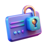 magnificent remarkable Futuristic keycard with holographic security code NO BACKGROUND with Transparent Background. png