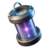 vibrant industrial Portable cloaking device with shimmering energy. NO BACKGROUND with Transparent Background. detailed png