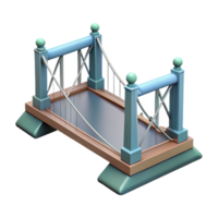 intense immaculate CAD model of a beam bridge NO BACKGROUND with Transparent Background. exclusive png