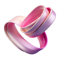 pristine notable A flowing ribbon in shades of pink and white. NO BACKGROUND with Transparent Background. png