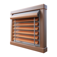 fascinante nostálgico surrealista moderno ventana ciego, listones diseño, No antecedentes con transparente antecedentes. hecho a mano png
