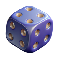 picturesque elegant Dice, six-sided, showing different numbers NO BACKGROUND with Transparent Background. precision png