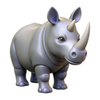 hypnotic sought-after A photorealistic image of a rhinoceros NO BACKGROUND with Transparent Background. png