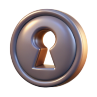 intense vibrant A vintage keyhole. NO BACKGROUND with Transparent Background. gallery standard png