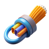 splendid nordic Fiber optic cable, high-speed internet NO BACKGROUND with Transparent Background. detailed png