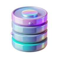 magnificent whimsical traditional Holographic data storage device with spinning discs. NO BACKGROUND with Transparent Background. 8K png