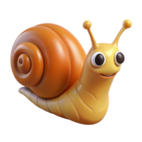 splendid unforgettable A crawling snail, NO BACKGROUND with Transparent Background. png