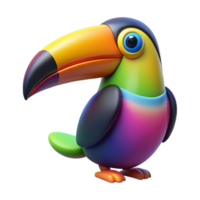 mysterious impressive A colorful image of a toucan NO BACKGROUND with Transparent Background. exclusive png