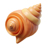 splendid rustic Seashell, spiral conch NO BACKGROUND with Transparent Background. top-tier png