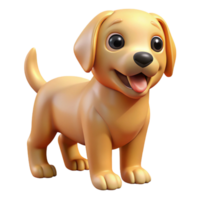 picturesque dynamic surreal A playful golden retriever puppy. NO BACKGROUND with Transparent Background. detailed png