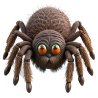 majestic passionate retro Spider, large, hairy, multiple eyes NO BACKGROUND with Transparent Background. original png