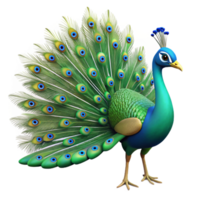 striking gothic A strutting peacock with tail feathers displayed NO BACKGROUND with Transparent Background. gallery standard png