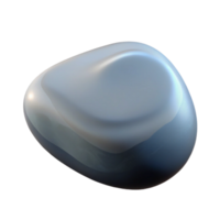 pristine reflective renaissance Smooth river stone NO BACKGROUND with Transparent Background. authentic png