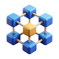 sought-after elegant Blockchain network diagram, NO BACKGROUND with Transparent Background. handcrafted png