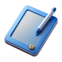 inigualável nórdico uma tábua computador, caneta incluído. não fundo com transparente fundo. 4k png