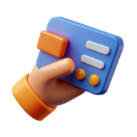 majestic quintessential A single, stylized hand holding a credit card. NO BACKGROUND with Transparent Background. png