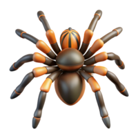 signature avant-garde A tarantula spider, NO BACKGROUND with Transparent Background. fine detail png