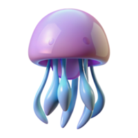 splendid nostalgic artistic A jellyfish, NO BACKGROUND with Transparent Background. studio quality png