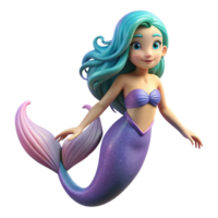 quintessential gothic A beautiful mermaid, with flowing hair and a shimmering tail. NO BACKGROUND with Transparent Background. masterfully captured png