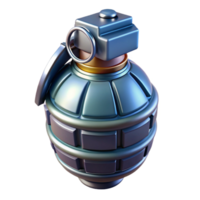 picturesque modern Futuristic grenade, sleek design, advanced explosives, dangerous technology. NO BACKGROUND with Transparent Background. impeccable png